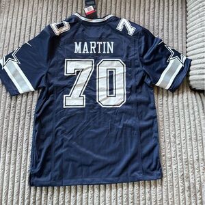 Men's Dallas Cowboys Nike Navy Custom Game Jersey-Blank Front